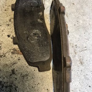 Extremely worn front brake pads!