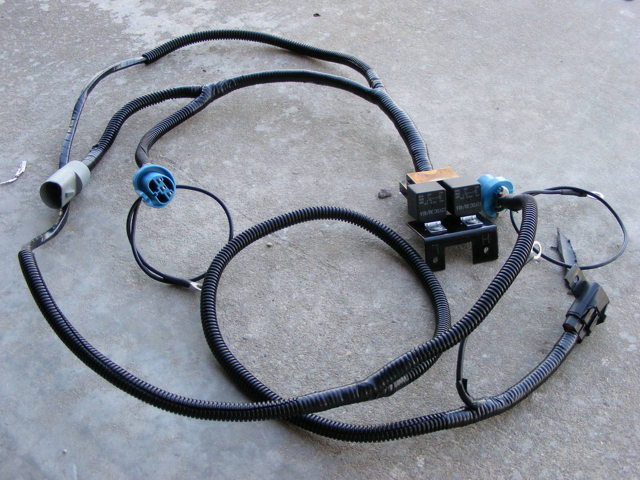 Completed wiring harness
